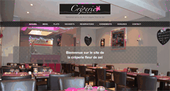 Desktop Screenshot of creperiefleurdesel.com