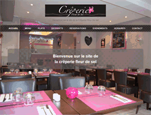 Tablet Screenshot of creperiefleurdesel.com